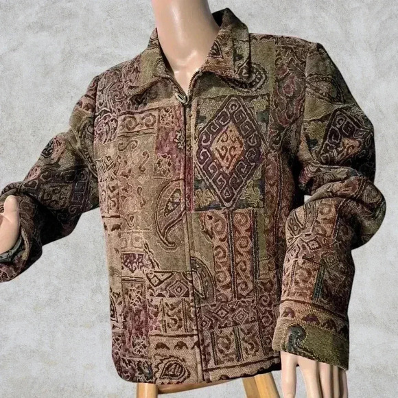 Christopher & Banks Zip-Up Jacket sz M - Picture 2 of 4